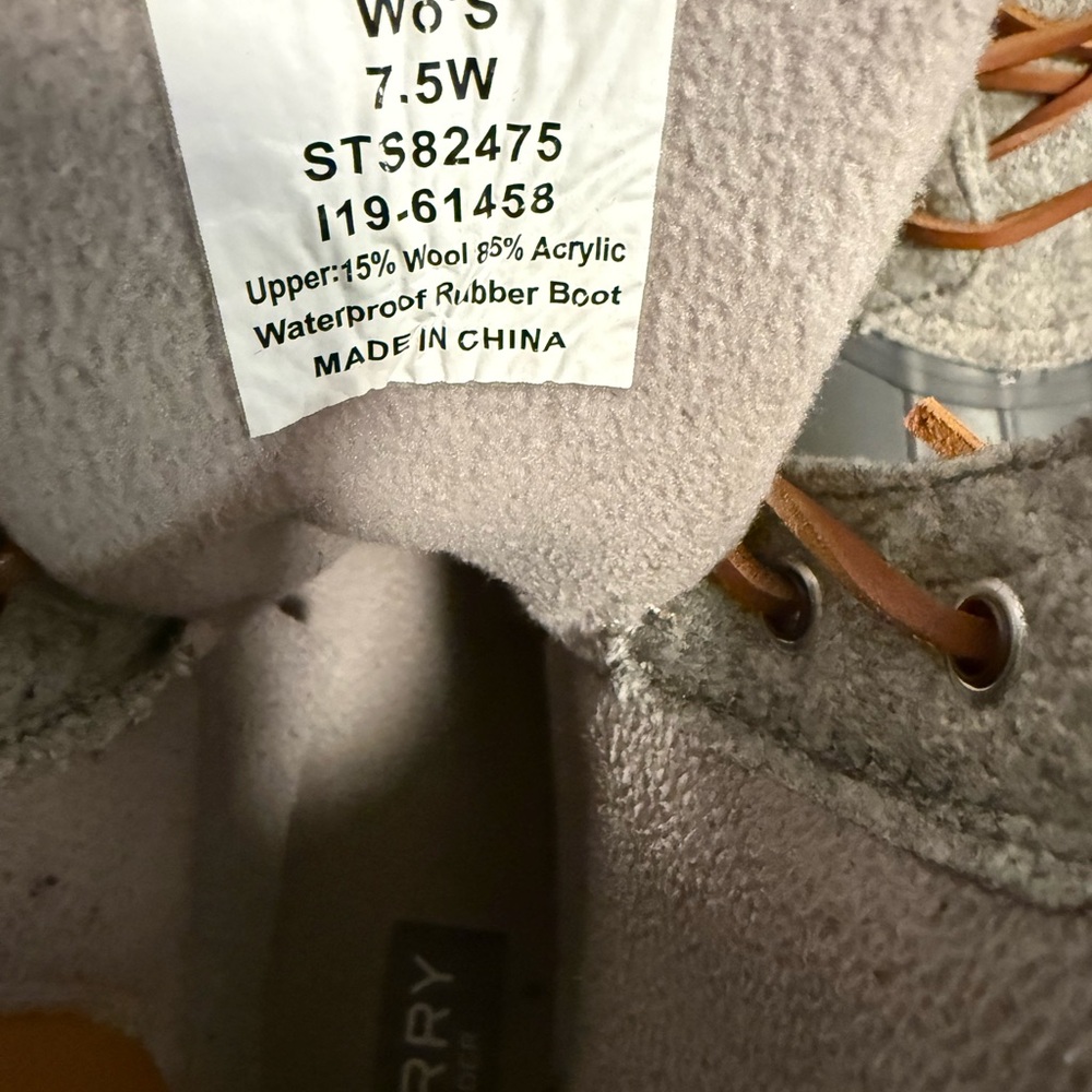 Sperry Gray and Tan Rain Boots - Picture 5 of 5